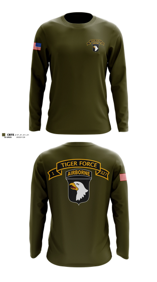 Long Sleeve Performance Shirt, Tiger Force, Army, Teamtime, Team time, sublimation, custom sports apparel, team uniforms, spirit wear, spiritwear, sports uniforms, custom shirts, team store, custom team store, fundraiser sports, apparel fundraiser