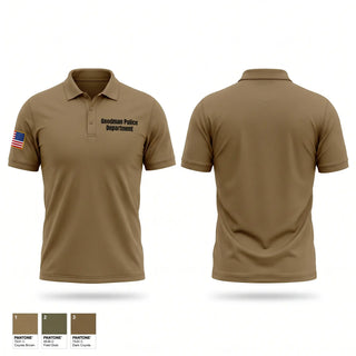 Short Sleeve Performance Polo, Goodman Police Department, Police, Teamtime, Team time, sublimation, custom sports apparel, team uniforms, spirit wear, spiritwear, sports uniforms, custom shirts, team store, custom team store, fundraiser sports, apparel fundraiser