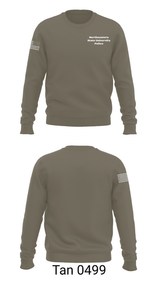Crew Neck Sweatshirt, Northeastern State University Police, Police, Teamtime, Team time, sublimation, custom sports apparel, team uniforms, spirit wear, spiritwear, sports uniforms, custom shirts, team store, custom team store, fundraiser sports, apparel fundraiser
