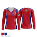 Lakewood Youth Baseball Association Women's Long Sleeve V-neck Shirt - 1