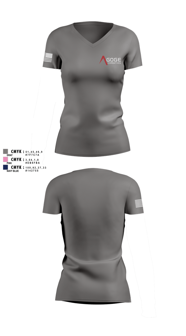 Womens Short Sleeve Vneck Shirt, Agoge Combatives, , Teamtime, Team time, sublimation, custom sports apparel, team uniforms, spirit wear, spiritwear, sports uniforms, custom shirts, team store, custom team store, fundraiser sports, apparel fundraiser