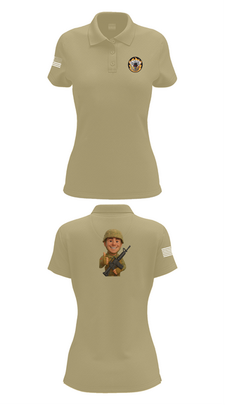 Womens Short Sleeve Performance Polo, 2-69 GCo, Army, Teamtime, Team time, sublimation, custom sports apparel, team uniforms, spirit wear, spiritwear, sports uniforms, custom shirts, team store, custom team store, fundraiser sports, apparel fundraiser