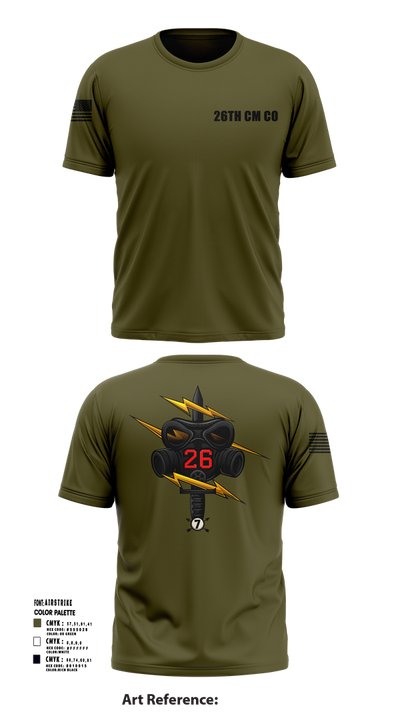 26th CM Co 80721197 Short Sleeve Performance Shirt - 103