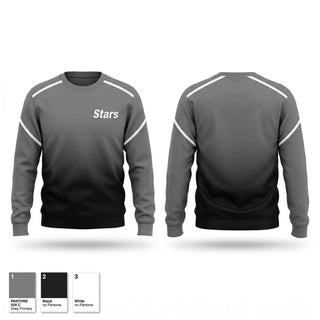 Crew Neck Sweatshirt, Stars, Softball, Teamtime, Team time, sublimation, custom sports apparel, team uniforms, spirit wear, spiritwear, sports uniforms, custom shirts, team store, custom team store, fundraiser sports, apparel fundraiser