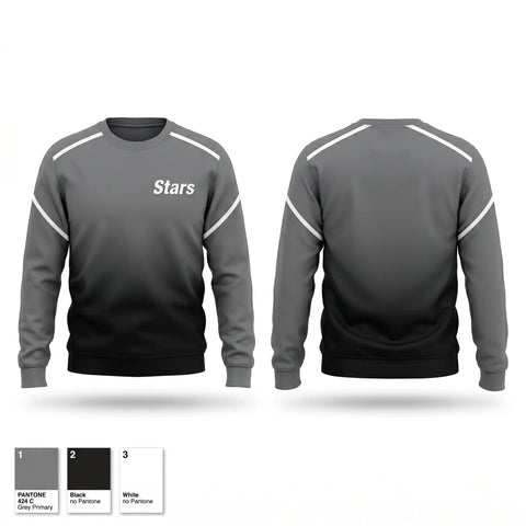 Crew Neck Sweatshirt, Stars, Softball, Teamtime, Team time, sublimation, custom sports apparel, team uniforms, spirit wear, spiritwear, sports uniforms, custom shirts, team store, custom team store, fundraiser sports, apparel fundraiser