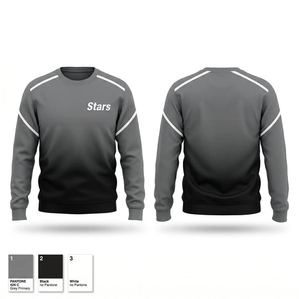 Crew Neck Sweatshirt, Stars, Softball, Teamtime, Team time, sublimation, custom sports apparel, team uniforms, spirit wear, spiritwear, sports uniforms, custom shirts, team store, custom team store, fundraiser sports, apparel fundraiser
