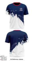 Harrisonburg Blue Streaks 12661126 Short Sleeve Performance Shirt - 4