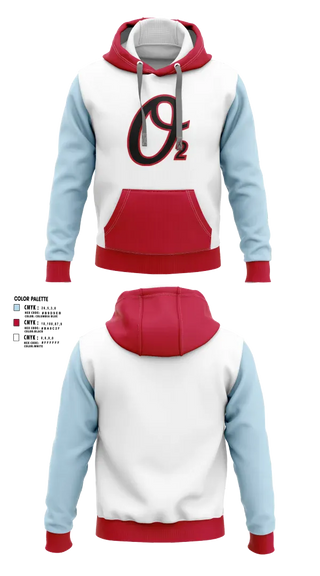 Hoodie, Colorado Oxygen, Baseball, Teamtime, Team time, sublimation, custom sports apparel, team uniforms, spirit wear, spiritwear, sports uniforms, custom shirts, team store, custom team store, fundraiser sports, apparel fundraiser