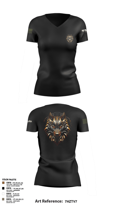 501st BSB 21749910 Women's Short Sleeve V-neck Shirt - 12