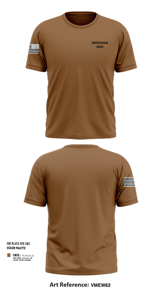 Short Sleeve Performance Shirt, Indiana JOC, National Guard, Teamtime, Team time, sublimation, custom sports apparel, team uniforms, spirit wear, spiritwear, sports uniforms, custom shirts, team store, custom team store, fundraiser sports, apparel fundraiser