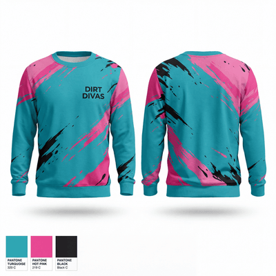 Dirt divas 48177926 Crew Neck Sweatshirt - 1