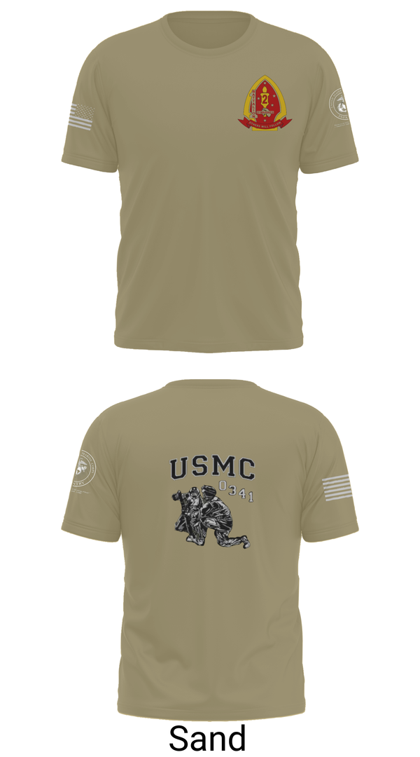 Old School Cotton Feel Shirt, 1st Bn 2mar 2nd MarDiv, , Teamtime, Team time, sublimation, custom sports apparel, team uniforms, spirit wear, spiritwear, sports uniforms, custom shirts, team store, custom team store, fundraiser sports, apparel fundraiser