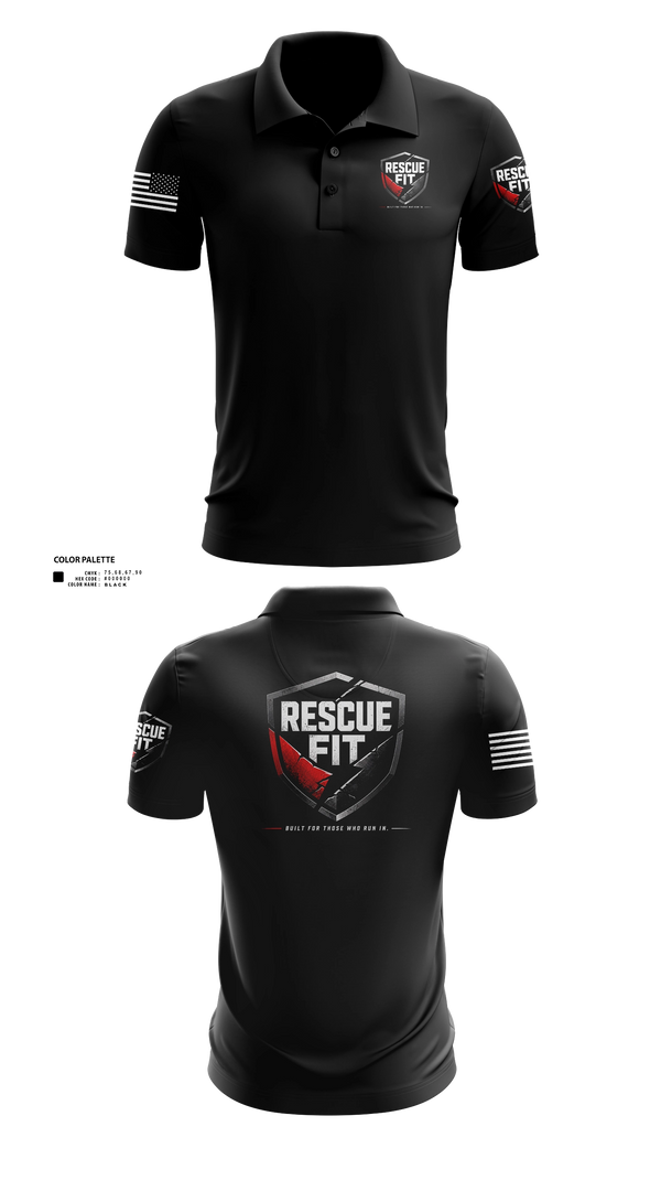 Short Sleeve Performance Polo, Rescue FitRescue Fit, Fire Department, Teamtime, Team time, sublimation, custom sports apparel, team uniforms, spirit wear, spiritwear, sports uniforms, custom shirts, team store, custom team store, fundraiser sports, apparel fundraiser