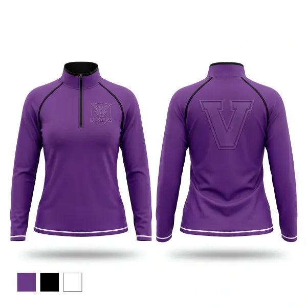 Quarter Zip Jacket, Eastern Iowa Valkyries, Softball, Teamtime, Team time, sublimation, custom sports apparel, team uniforms, spirit wear, spiritwear, sports uniforms, custom shirts, team store, custom team store, fundraiser sports, apparel fundraiser