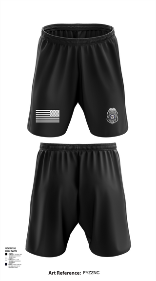 Athletic Shorts With Pockets, MDWFP K9, , Teamtime, Team time, sublimation, custom sports apparel, team uniforms, spirit wear, spiritwear, sports uniforms, custom shirts, team store, custom team store, fundraiser sports, apparel fundraiser