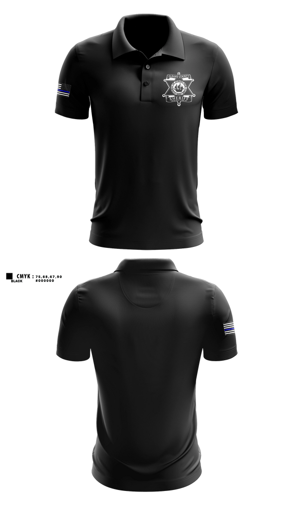 Short Sleeve Performance Polo, Albany County Sheriff, Police, Teamtime, Team time, sublimation, custom sports apparel, team uniforms, spirit wear, spiritwear, sports uniforms, custom shirts, team store, custom team store, fundraiser sports, apparel fundraiser