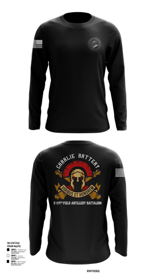 Long Sleeve Performance Shirt, Charlie Battery 2-114th FA, , Teamtime, Team time, sublimation, custom sports apparel, team uniforms, spirit wear, spiritwear, sports uniforms, custom shirts, team store, custom team store, fundraiser sports, apparel fundraiser
