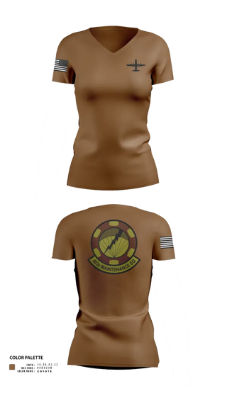 Womens Short Sleeve Vneck Shirt, 403 Maintenance Sqd, Air Force, Teamtime, Team time, sublimation, custom sports apparel, team uniforms, spirit wear, spiritwear, sports uniforms, custom shirts, team store, custom team store, fundraiser sports, apparel fundraiser