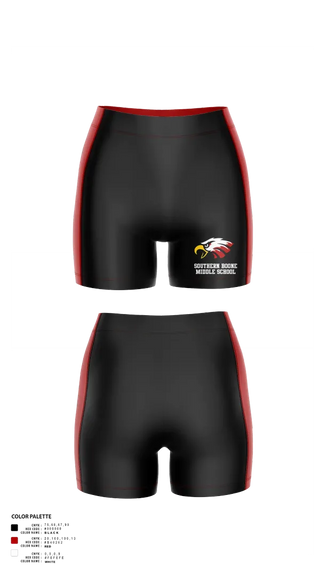 Womens Compression Shorts, Southern Boone Middle School Volleyball, Women's Volleyball, Teamtime, Team time, sublimation, custom sports apparel, team uniforms, spirit wear, spiritwear, sports uniforms, custom shirts, team store, custom team store, fundraiser sports, apparel fundraiser