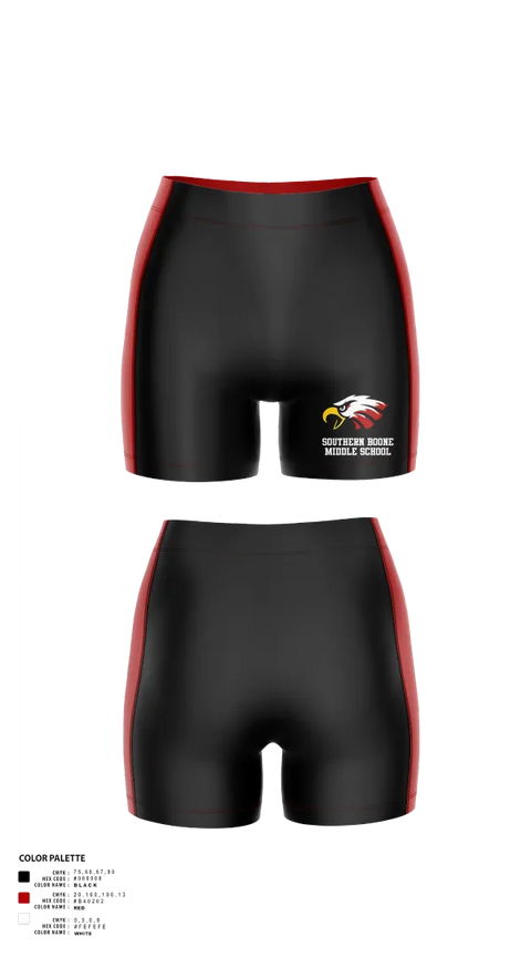 Womens Compression Shorts, Southern Boone Middle School Volleyball, Women's Volleyball, Teamtime, Team time, sublimation, custom sports apparel, team uniforms, spirit wear, spiritwear, sports uniforms, custom shirts, team store, custom team store, fundraiser sports, apparel fundraiser