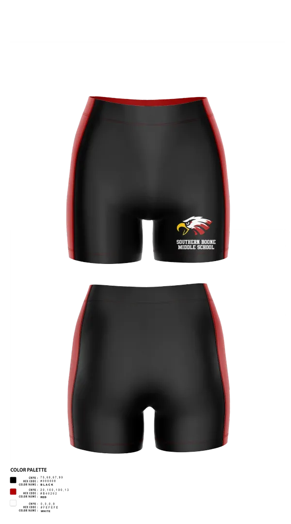 Womens Compression Shorts, Southern Boone Middle School Volleyball, Women's Volleyball, Teamtime, Team time, sublimation, custom sports apparel, team uniforms, spirit wear, spiritwear, sports uniforms, custom shirts, team store, custom team store, fundraiser sports, apparel fundraiser