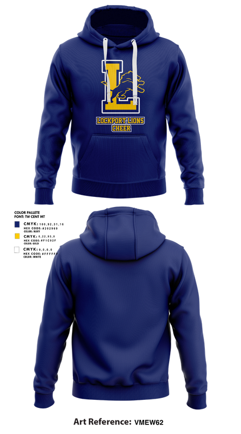 Hoodie, Lockport Lions, Cheer, Teamtime, Team time, sublimation, custom sports apparel, team uniforms, spirit wear, spiritwear, sports uniforms, custom shirts, team store, custom team store, fundraiser sports, apparel fundraiser