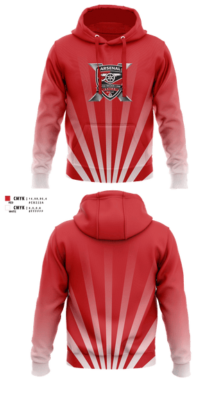 Hoodie, Region 1398 Arsenal, Men's Soccer, Teamtime, Team time, sublimation, custom sports apparel, team uniforms, spirit wear, spiritwear, sports uniforms, custom shirts, team store, custom team store, fundraiser sports, apparel fundraiser