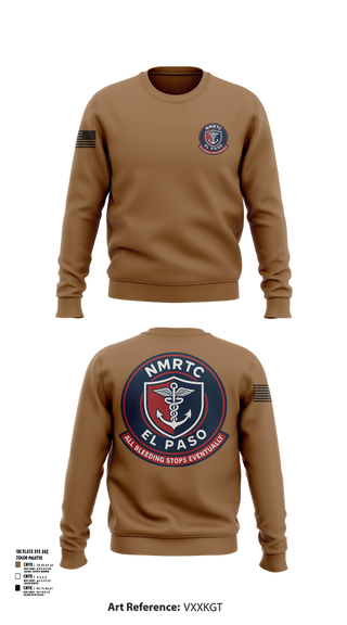 Crew Neck Sweatshirt, NMRTC El Paso, , Teamtime, Team time, sublimation, custom sports apparel, team uniforms, spirit wear, spiritwear, sports uniforms, custom shirts, team store, custom team store, fundraiser sports, apparel fundraiser