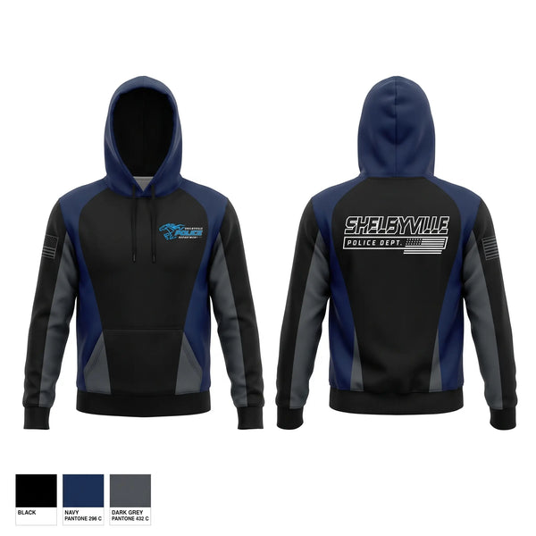 Hoodie, Shelbyville Police Department (KY), Police, Teamtime, Team time, sublimation, custom sports apparel, team uniforms, spirit wear, spiritwear, sports uniforms, custom shirts, team store, custom team store, fundraiser sports, apparel fundraiser