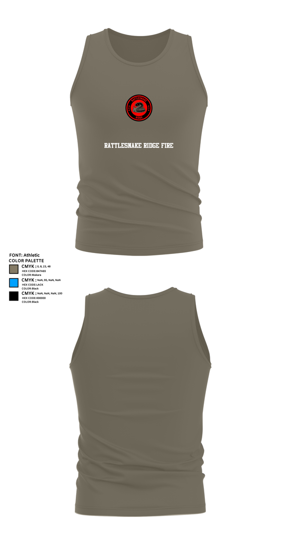Tank Top, Rattlesnake ridge fire, , Teamtime, Team time, sublimation, custom sports apparel, team uniforms, spirit wear, spiritwear, sports uniforms, custom shirts, team store, custom team store, fundraiser sports, apparel fundraiser