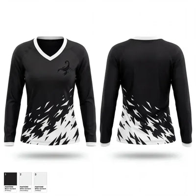 JF Berube Goaltending 84160954 Women's Long Sleeve V-neck Shirt - 1