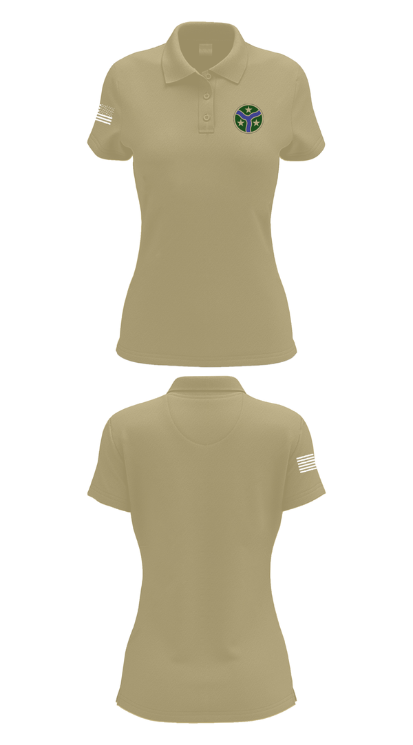 Womens Short Sleeve Performance Polo, 278th Armored Cavalry Regiment, National Guard, Teamtime, Team time, sublimation, custom sports apparel, team uniforms, spirit wear, spiritwear, sports uniforms, custom shirts, team store, custom team store, fundraiser sports, apparel fundraiser
