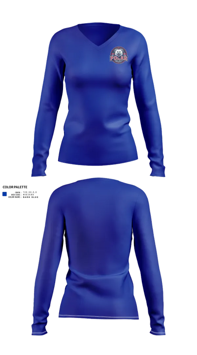 Polar Select 6620869 Women's Long Sleeve V-neck Shirt - 151