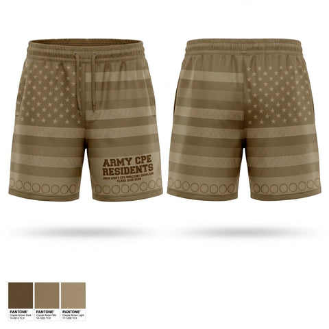 Athletic Shorts With Pockets, Army CPE Residents, Army, Teamtime, Team time, sublimation, custom sports apparel, team uniforms, spirit wear, spiritwear, sports uniforms, custom shirts, team store, custom team store, fundraiser sports, apparel fundraiser