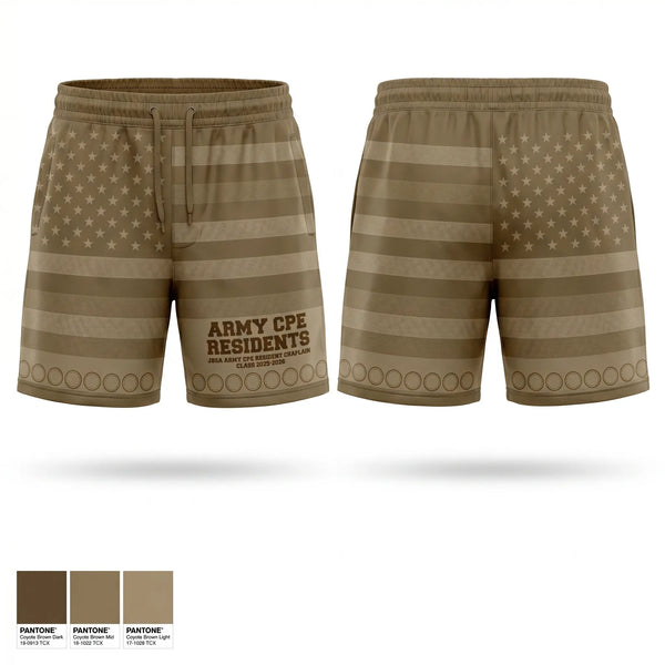 Athletic Shorts With Pockets, Army CPE Residents, Army, Teamtime, Team time, sublimation, custom sports apparel, team uniforms, spirit wear, spiritwear, sports uniforms, custom shirts, team store, custom team store, fundraiser sports, apparel fundraiser