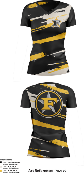 Womens Short Sleeve Vneck Shirt, Five Star Mafia, Baseball, Teamtime, Team time, sublimation, custom sports apparel, team uniforms, spirit wear, spiritwear, sports uniforms, custom shirts, team store, custom team store, fundraiser sports, apparel fundraiser