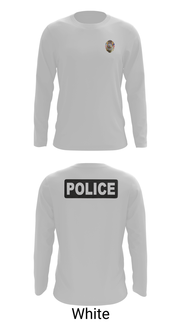 Long Sleeve Performance Shirt, WRAY POLICE DEPARTMENT, Police, Teamtime, Team time, sublimation, custom sports apparel, team uniforms, spirit wear, spiritwear, sports uniforms, custom shirts, team store, custom team store, fundraiser sports, apparel fundraiser