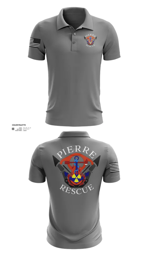 Short Sleeve Performance Polo, Pierre Rescue, , Teamtime, Team time, sublimation, custom sports apparel, team uniforms, spirit wear, spiritwear, sports uniforms, custom shirts, team store, custom team store, fundraiser sports, apparel fundraiser