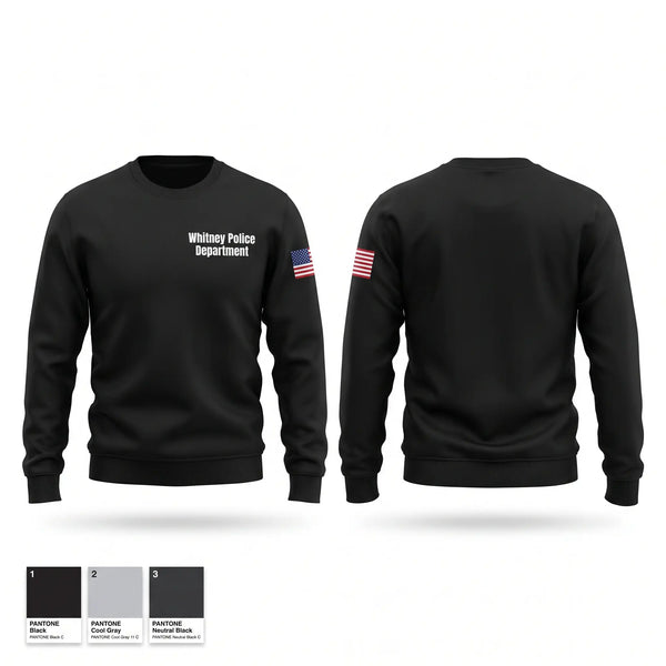 Crew Neck Sweatshirt, Whitney Police Department, Police, Teamtime, Team time, sublimation, custom sports apparel, team uniforms, spirit wear, spiritwear, sports uniforms, custom shirts, team store, custom team store, fundraiser sports, apparel fundraiser