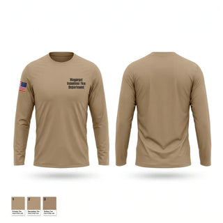 Long Sleeve Performance Shirt, Megargel Volunteer Fire Department, Fire Department, Teamtime, Team time, sublimation, custom sports apparel, team uniforms, spirit wear, spiritwear, sports uniforms, custom shirts, team store, custom team store, fundraiser sports, apparel fundraiser