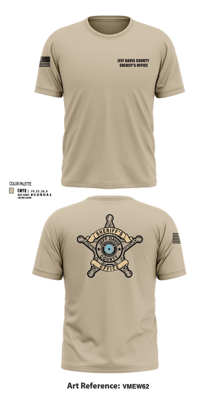 Short Sleeve Performance Shirt, Jeff Davis County Sheriff’s Office, Police, Teamtime, Team time, sublimation, custom sports apparel, team uniforms, spirit wear, spiritwear, sports uniforms, custom shirts, team store, custom team store, fundraiser sports, apparel fundraiser