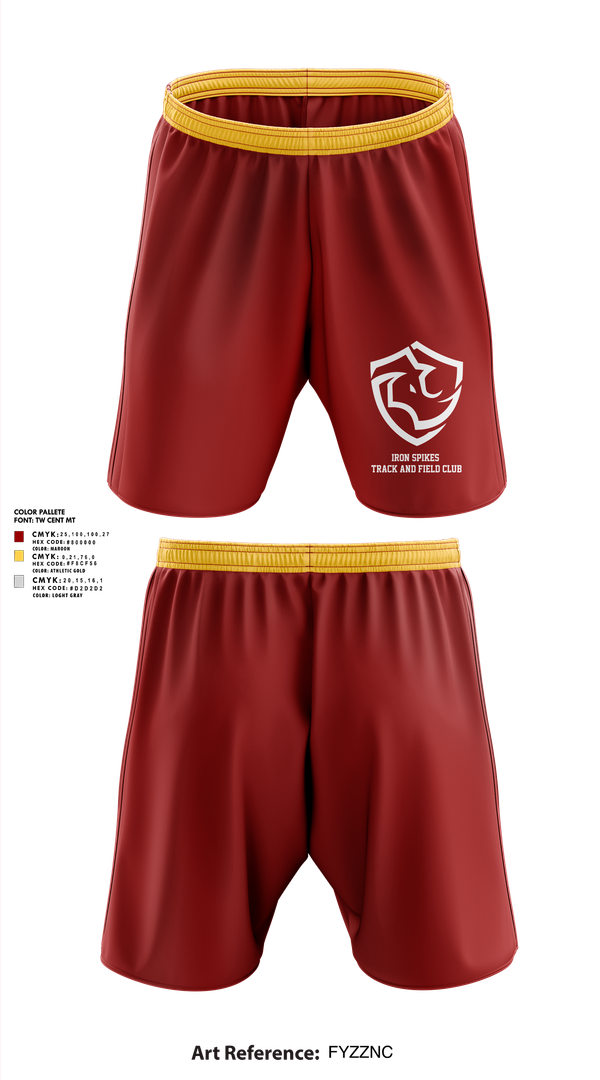 Athletic Shorts With Pockets, Iron Spikes Track and Field Club, Track & Field, Teamtime, Team time, sublimation, custom sports apparel, team uniforms, spirit wear, spiritwear, sports uniforms, custom shirts, team store, custom team store, fundraiser sports, apparel fundraiser
