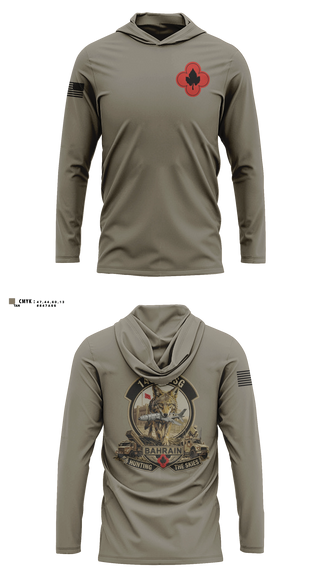 Long Sleeve hooded sunshirt, 143rd RSG (TF INTEGRATOR), Army, Teamtime, Team time, sublimation, custom sports apparel, team uniforms, spirit wear, spiritwear, sports uniforms, custom shirts, team store, custom team store, fundraiser sports, apparel fundraiser