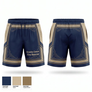 Athletic Shorts With Pockets, Granite Canon Fire Rescue, Fire Department, Teamtime, Team time, sublimation, custom sports apparel, team uniforms, spirit wear, spiritwear, sports uniforms, custom shirts, team store, custom team store, fundraiser sports, apparel fundraiser