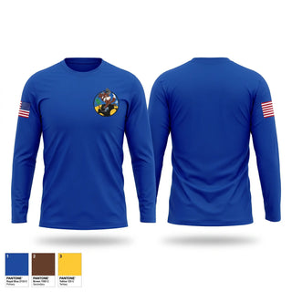 Long Sleeve Performance Shirt, VP-5 Mad Foxes, Navy, Teamtime, Team time, sublimation, custom sports apparel, team uniforms, spirit wear, spiritwear, sports uniforms, custom shirts, team store, custom team store, fundraiser sports, apparel fundraiser