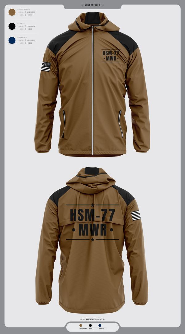 Windbreaker, HSM-77 MWR, , Teamtime, Team time, sublimation, custom sports apparel, team uniforms, spirit wear, spiritwear, sports uniforms, custom shirts, team store, custom team store, fundraiser sports, apparel fundraiser
