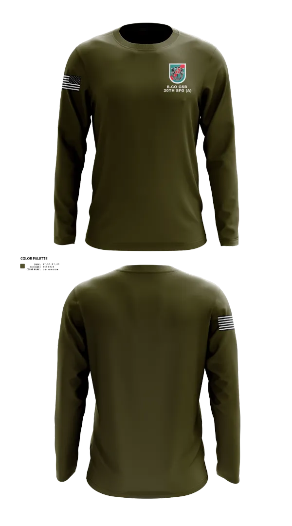 Long Sleeve Performance Shirt, B.CO GSB 20th SFG(A), , Teamtime, Team time, sublimation, custom sports apparel, team uniforms, spirit wear, spiritwear, sports uniforms, custom shirts, team store, custom team store, fundraiser sports, apparel fundraiser