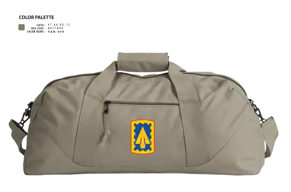 Duffle Bag, 108th Air Defense Artillery Brigade, Army, Teamtime, Team time, sublimation, custom sports apparel, team uniforms, spirit wear, spiritwear, sports uniforms, custom shirts, team store, custom team store, fundraiser sports, apparel fundraiser