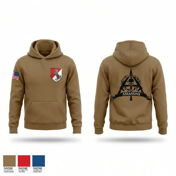 Hoodie, 1/11 ACR Assassin Troop, Army, Teamtime, Team time, sublimation, custom sports apparel, team uniforms, spirit wear, spiritwear, sports uniforms, custom shirts, team store, custom team store, fundraiser sports, apparel fundraiser