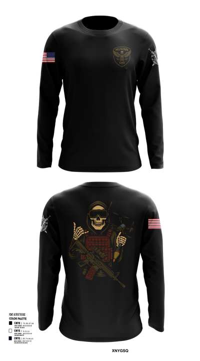 D Co. UAS Platoon 19451527 Long Sleeve Performance Shirt 102